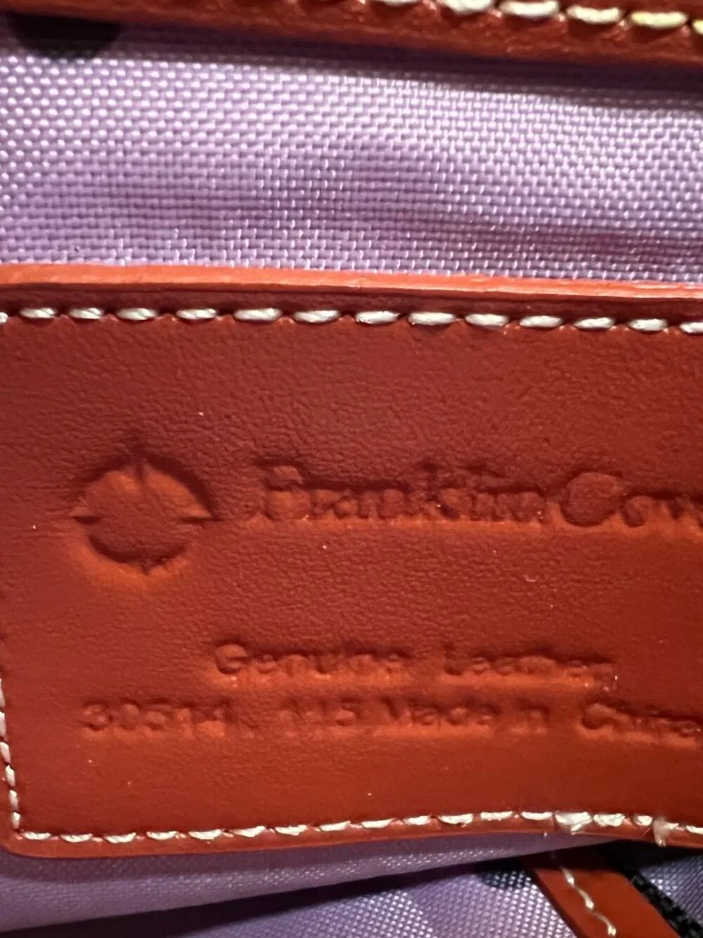 Burnt Orange Franklin Covey Planner/Laptop bag